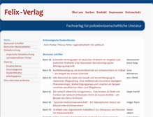 Tablet Screenshot of felix-verlag.de